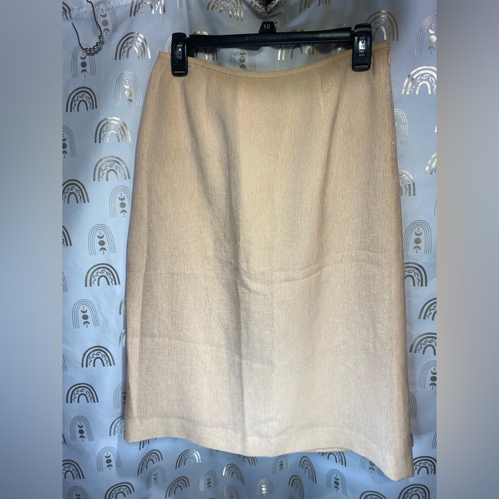 Kasper Beige Midi Skirt